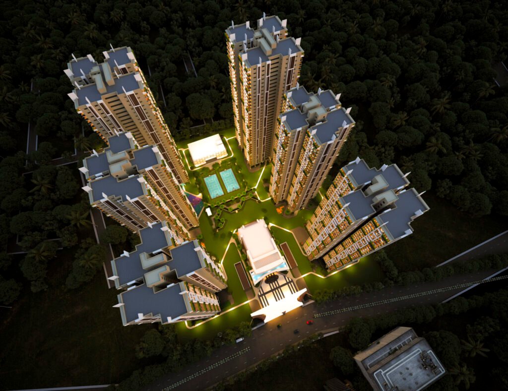 "Gamya by Supadha – A luxurious high-rise residential community offering premium living experiences."