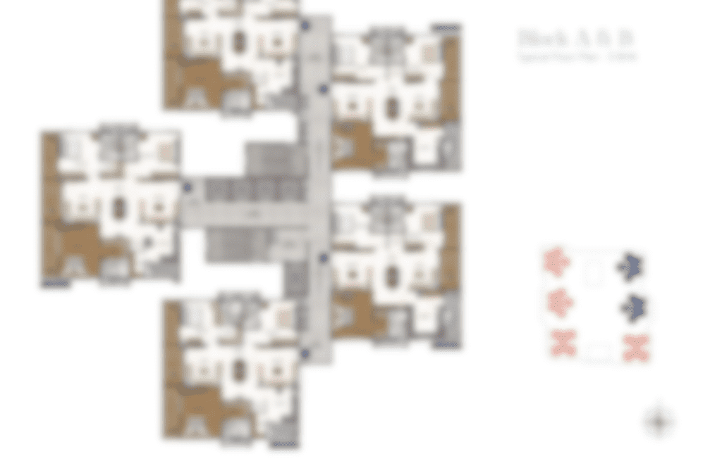 "Detailed floor plan of Gamya by Supadha, showcasing spacious layouts and smart design."