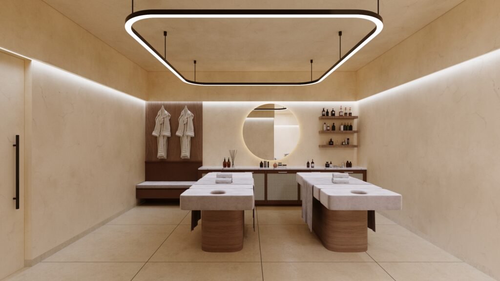 Home 27 "Luxurious spa with serene ambiance and world-class wellness treatments at Gamya by Supadha."