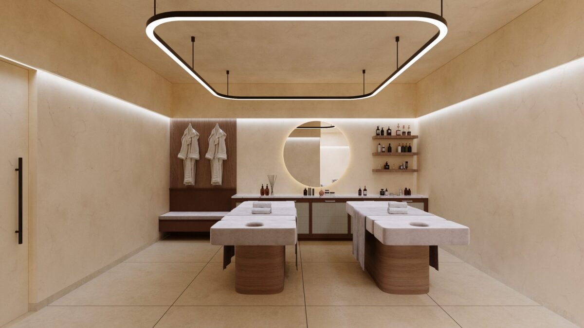 "Luxurious spa with serene ambiance and world-class wellness treatments at Gamya by Supadha."