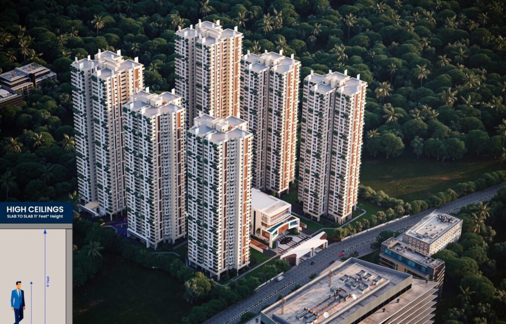 "Gamya by Supadha - Luxurious 3 & 4 BHK high-rise apartments in Tellapur," Hyderabad.