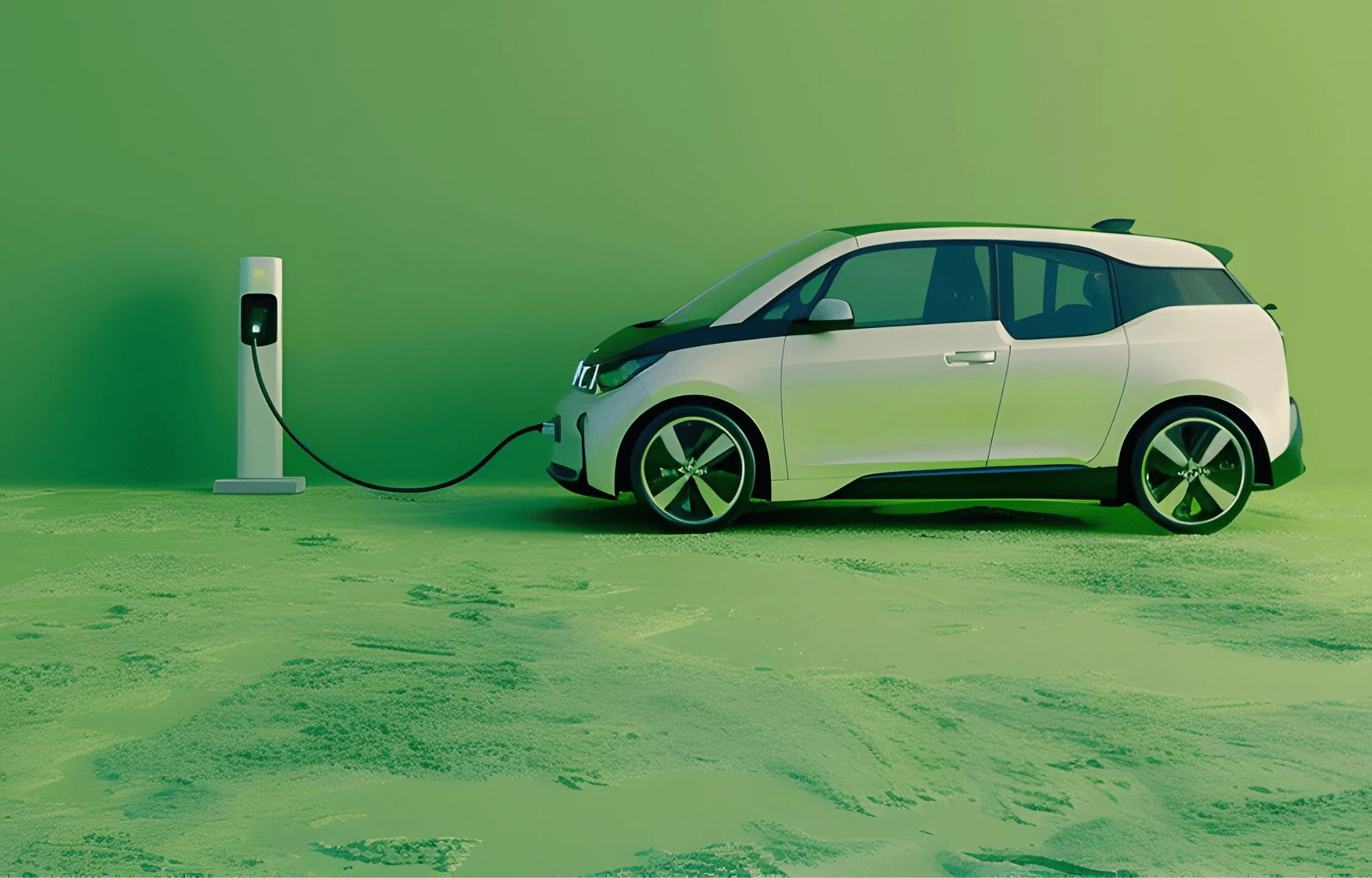 "Dedicated EV charging station in the parking zone at Gamya by Supadha."