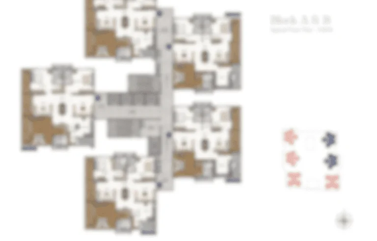 "Detailed floor plan of Gamya by Supadha, showcasing spacious layouts and smart design."