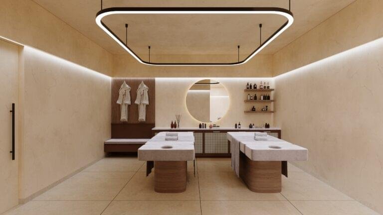 "Luxurious spa with serene ambiance and world-class wellness treatments at Gamya by Supadha."