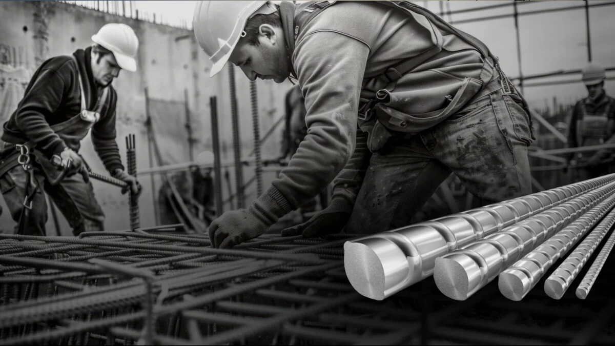 "High-strength 550D TMT steel used in Gamya by Supadha for superior durability"and safety."